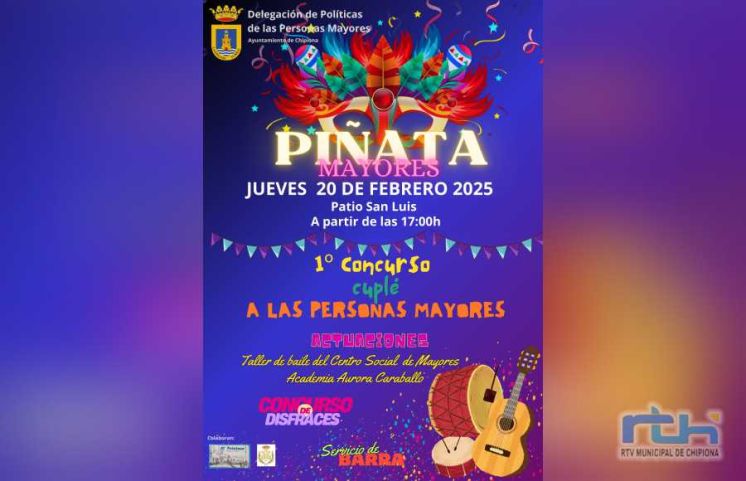 Esta tarde se celebra en el Patio San Luis la piñata de los mayores