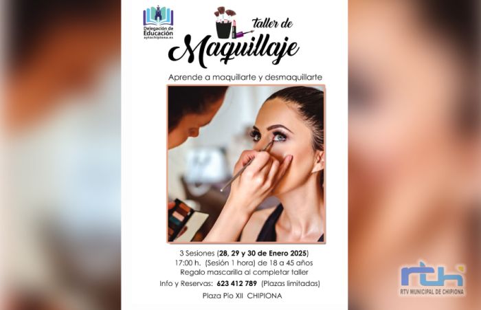 La Delegación de Educación lanza un taller gratuito de maquillaje