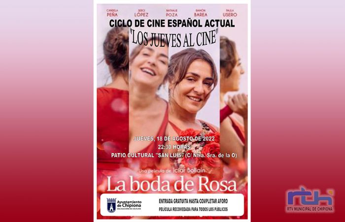 La comedia de Iciar Bollaín ‘La boda de Rosa’ cierra mañana el ciclo ‘Los jueves al cine’ de Chipiona