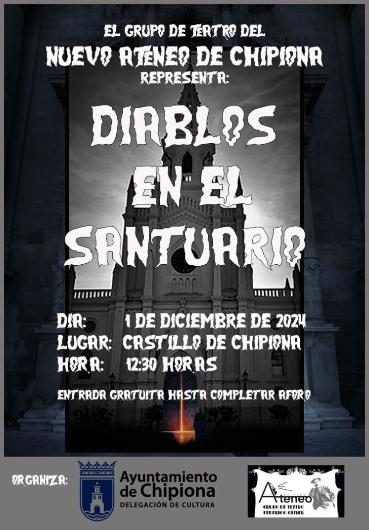 Nuevo Ateneo estrena este domingo la obra de teatro ‘Diablos en el Santuario’, basada en un exorcismo de 1630