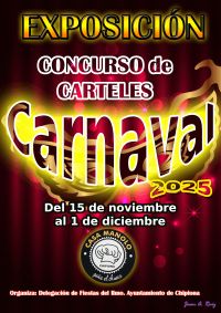 Últimos días para ver la exposición del concurso del cartel anunciador del Carnaval de Chipiona 2025