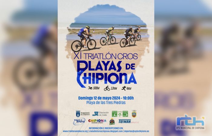 El lunes acaba el plazo de inscripciones para el Triatlón Cros Playas de Chipiona, que se disputará el domingo 12 de mayo