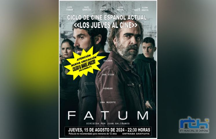 El ciclo ‘Los jueves al cine’ ofrece este jueves en Chipiona el thriller ‘Fatum’