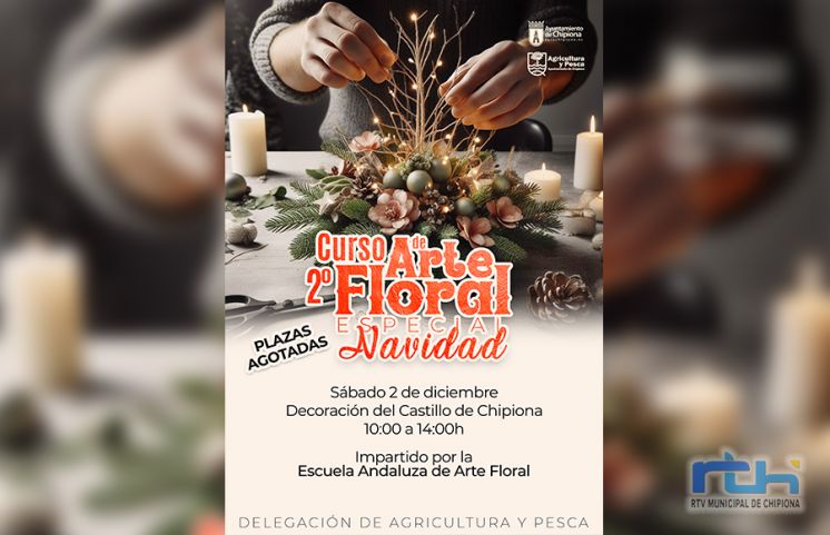 20 personas participarán en un nuevo curso de arte floral enfocado a la Navidad