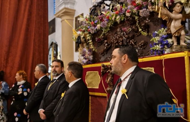 La Semana Santa de Chipiona arrancó con una lluvia que impidió la salida de la Agrupación Parroquial de La Borriquita