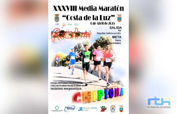 Abiertas las inscripciones para participar en la histórica Media Maratón Costa de la Luz, que ese año se celebra el 6 de abril