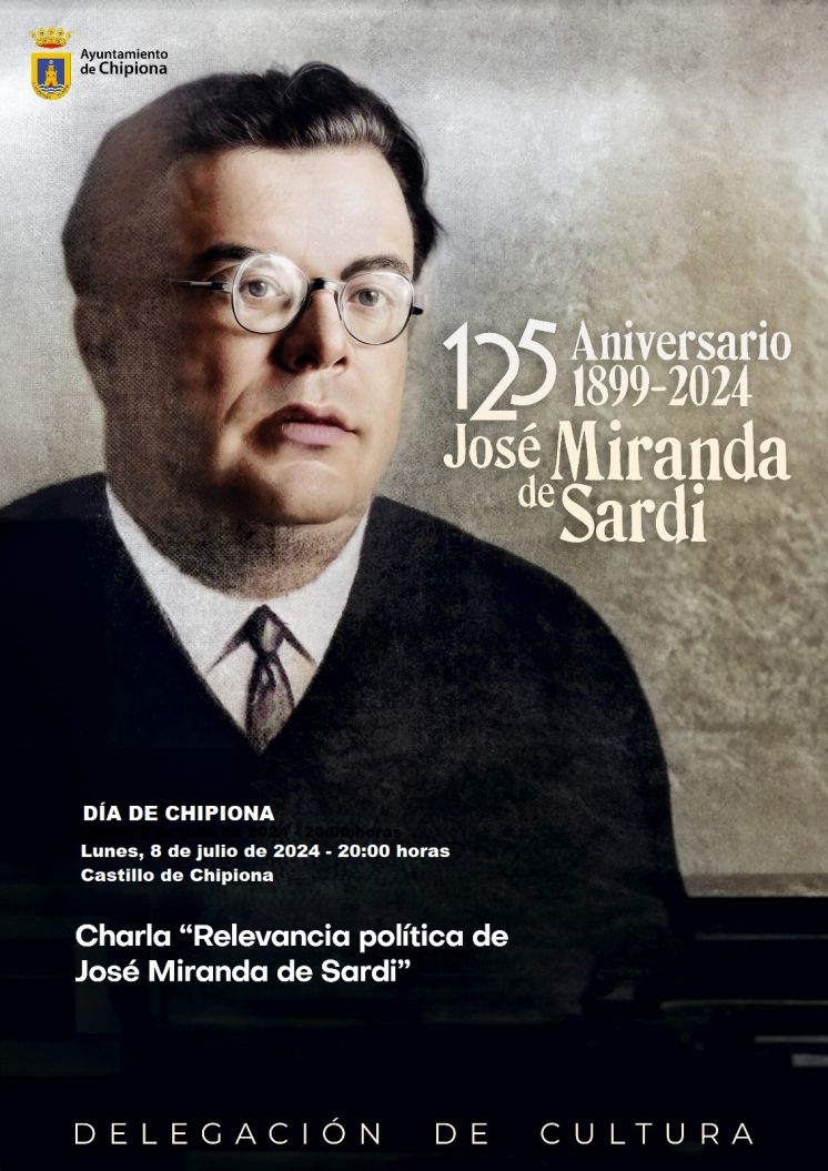 Sebastián Guzmán ofrece hoy una conferencia sobre la relevancia política de Miranda de Sardi dentro de los actos del Día de Chipiona