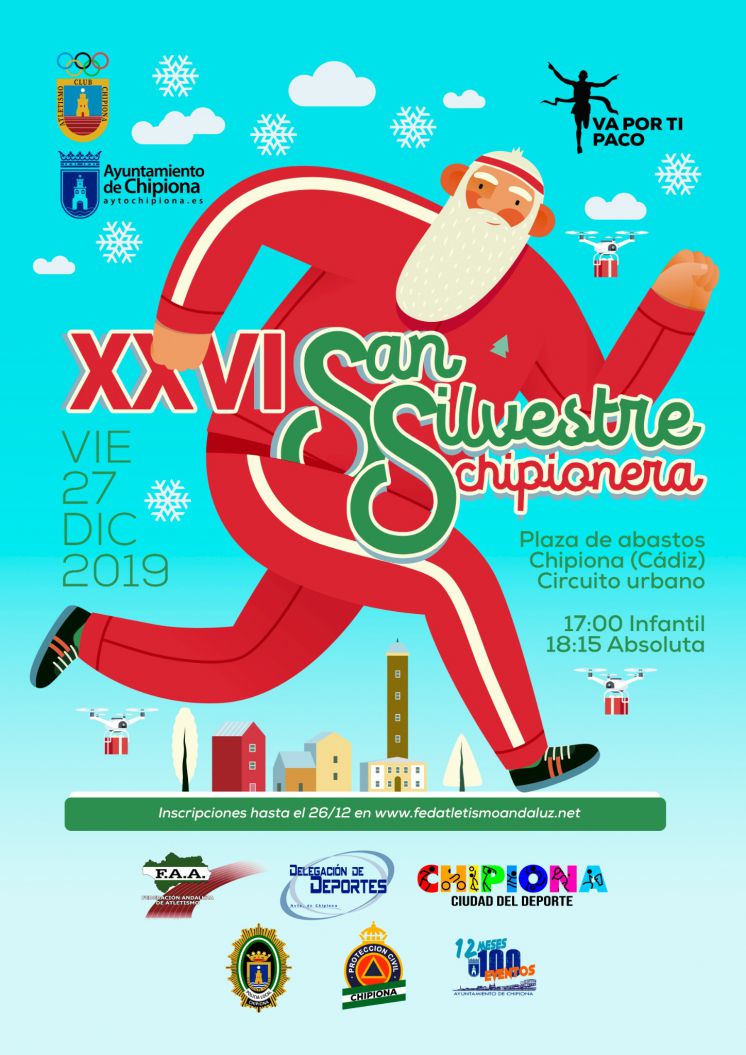 Abierto plazo de inscripciones para la vigésimo sexta Carrera Popular San Silvestre chipionera