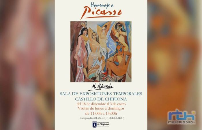 Últimos días de la exposición ‘Homenaje a Picasso’, de Manuel Miranda Navarrete, en el Castillo de Chipiona