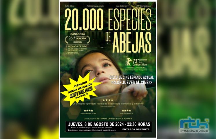 El ciclo ‘Los jueves al cine’ ofrece este jueves en Chipiona la película ‘20.000 especies de abejas’