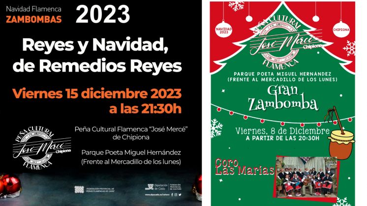 La Peña Flamenca José Mercé de Chipiona organiza dos zambombas flamencas para el mes de diciembre