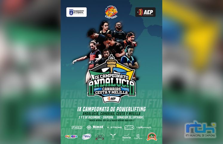 Más de 100 participantes para el campeonato de Andalucía, Canarias, Ceuta y Melilla de Powerlifting que se celebra en Chipiona