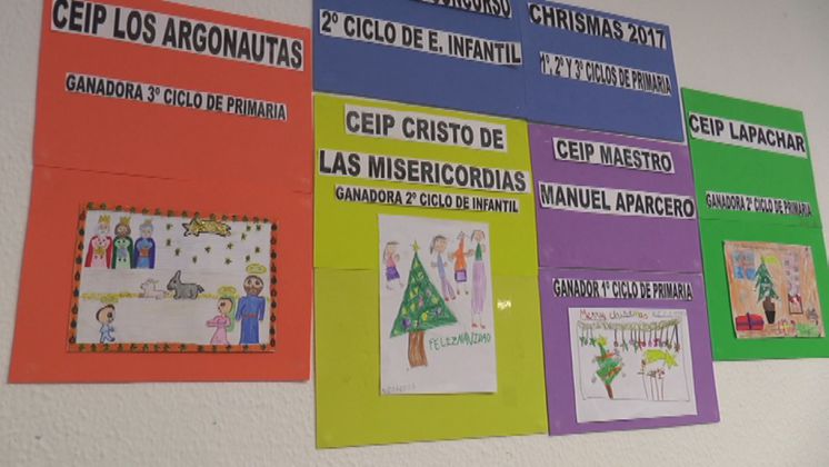 Entregados los premios del concurso de christmas de Navidad de infantil y primaria organizado por la Delegación de Educación