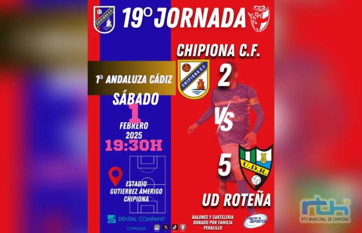 El Chipiona cae derrotado 2-5 en casa ante la Roteña