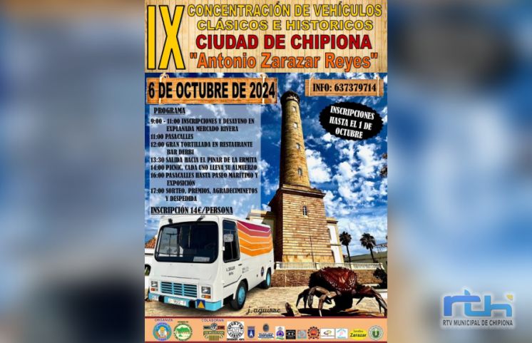 Abiertas las inscripciones para la concentración de vehículos ‘Ciudad de Chipiona’ Antonio Zarazar Reyes