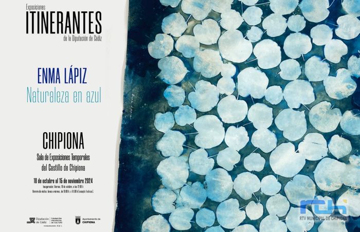 La exposición itinerante ‘Naturaleza en azul’ de Enma Lápiz llega mañana viernes a Chipiona