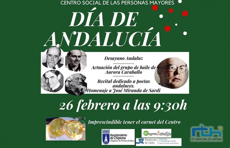 La Delegación de Políticas de las Personas Mayores organiza una actividad especial con motivo del Día de Andalucía