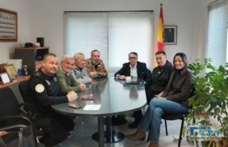 Acitur y Centro Comercial abierto valoran positivamente la primera toma de contacto con el nuevo Jefe de Policía Local de Chipiona