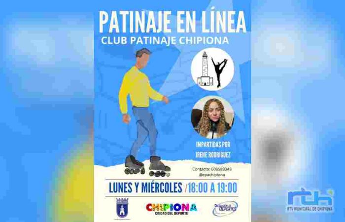 El Club Patinaje Chipiona amplía con un nuevo grupo su oferta de clases de la modalidad en línea