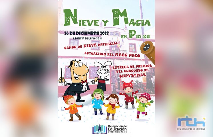 Educación ofrece esta tarde la actividad infantil ‘Nieve y magia en Pío XII’