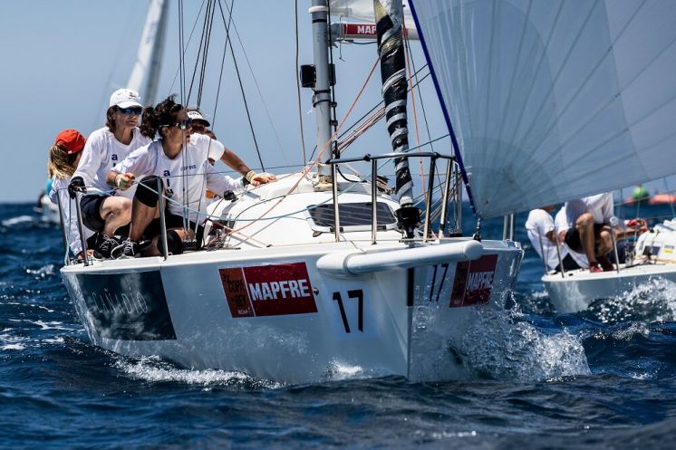 El CAND de Chipiona representado por la regatista Patricia Coro  en la Copa del Rey Mapfre que ha arrancado hoy