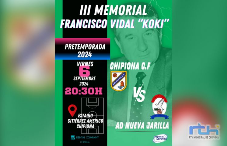 El Chipiona disputa hoy su último partido de pretemporada en el Memorial Francisco Vidal ‘Koki’