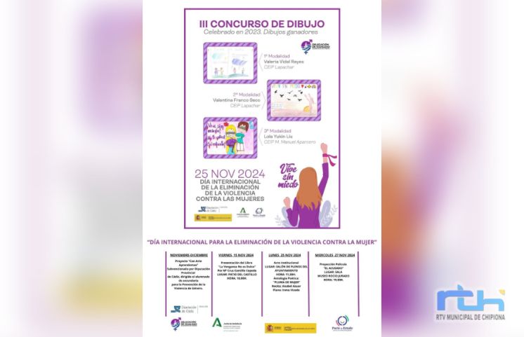 Un programa de actividades llama a la reflexión en Chipiona por el Día internacional de la eliminación de la violencia contra las mujeres