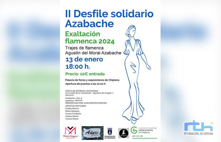 Moda y solidaridad se dan la mano en Chipiona con el Desfile de Azabache a beneficio de la Asociación contra el cáncer