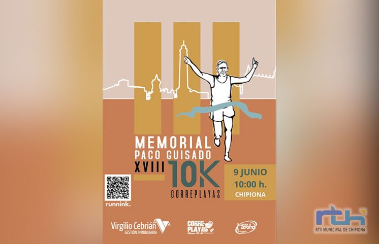 Abierto el plazo de inscripciones para la XVIII 10Kms Correplayas-Memorial Paco Guisado que se celebra el 9 de junio