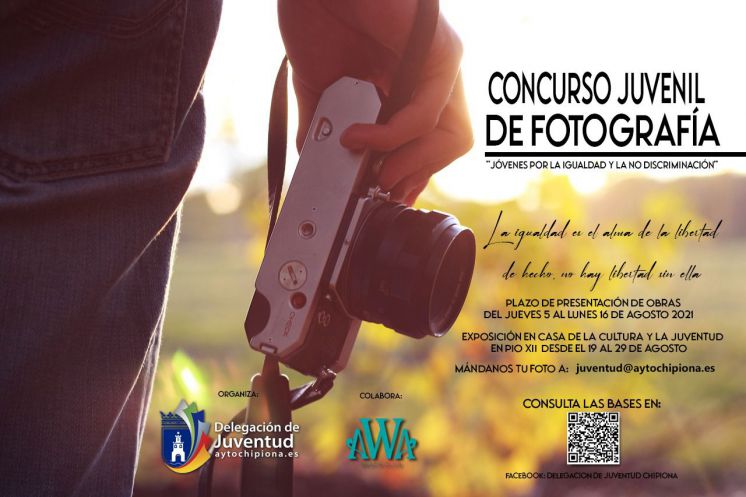 Convocado un concurso juvenil de fotografía en Chipiona para fomentar la igualdad y la no discriminación