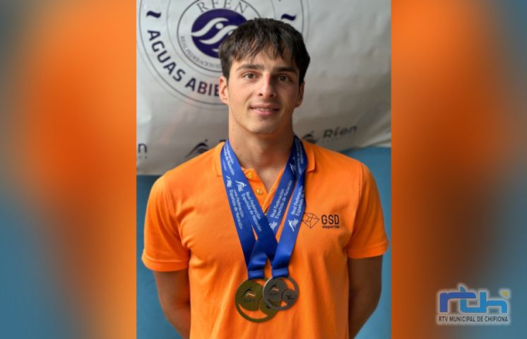 El nadador chipionero Antonio Luis López Díaz se proclama Campeón de España de Aguas Abiertas en su categoría junior 2