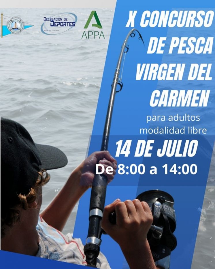 El próximo domingo se celebra el Concurso de Pesca Virgen del Carmen organizado por CAND Chipiona