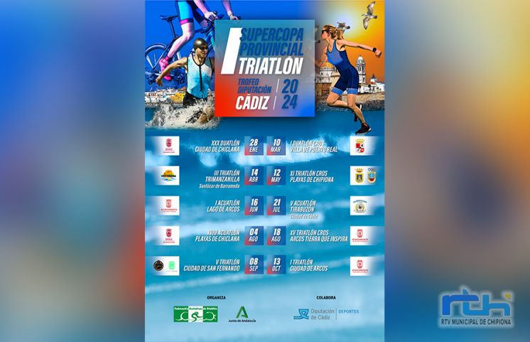 El XI Triatlón Cross Playas de Chipiona formará parte de la nueva SuperCopa Provincial de Triatlón Trofeo Diputación de Cádiz