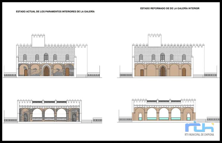 Tano Guzmán da a conocer que ya ha sido aprobado el proyecto de rehabilitación de la galería exterior del Castillo de Chipiona