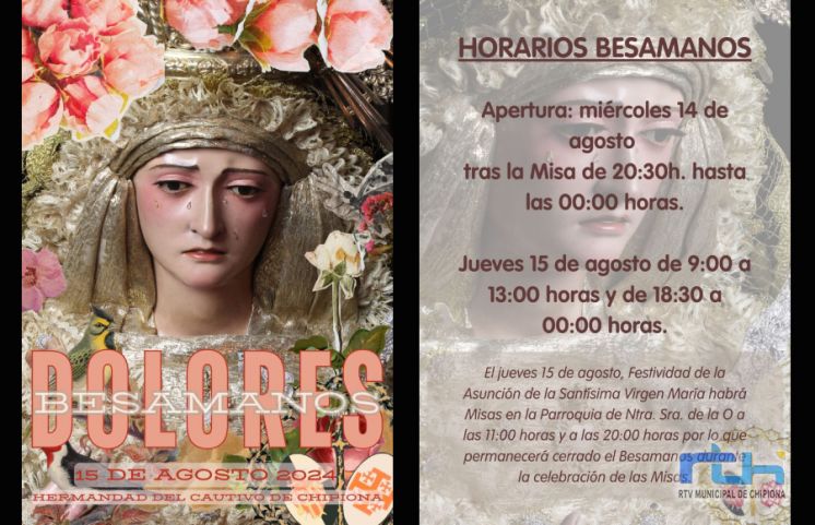 La Hermandad del Cautivo de Chipiona lanza el cartel del besamanos de Nuestra Señora de los Dolores