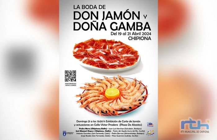 Chipiona se prepara para vivir este fin de semana la Boda de Don Jamón y Doña Gamba