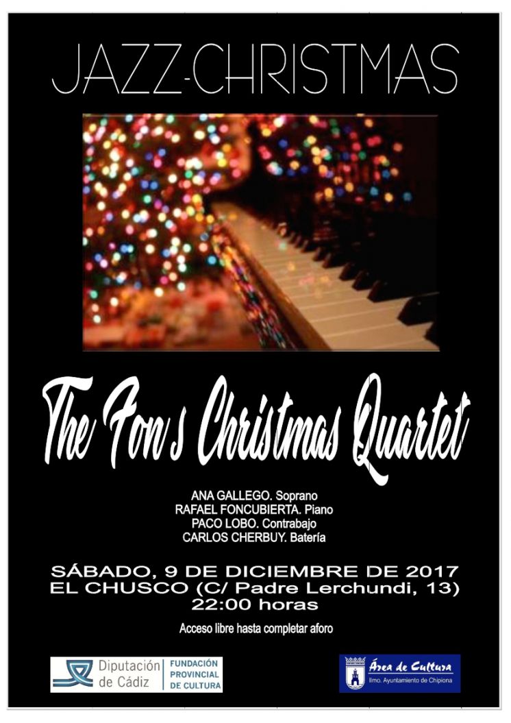 La Delegación de Cultura ofrece en El Chusco un concierto de jazz navideño con The Fon&#039;s Chirstmas Quartet