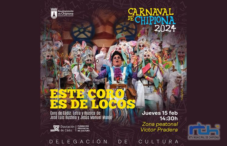 Cultura programa la actuación del coro gaditano de Jesús Monje y José Luis Bustelo el jueves de Carnaval junto a la Plaza de Abastos