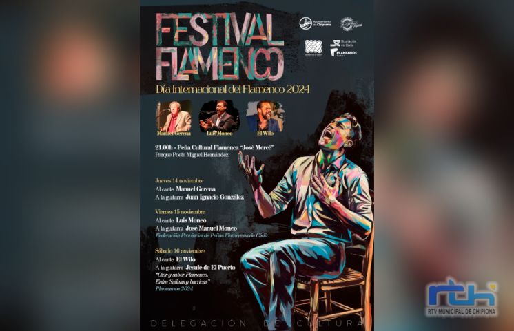 Esta noche arranca el festival flamenco de tres jornadas con el que Chipiona conmemora el Día Internacional del Flamenco