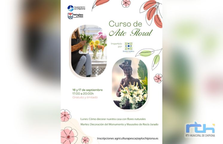 La Delegación de Agricultura y Pesca organiza un curso gratuito de arte floral que será impartido por la escuela andaluza