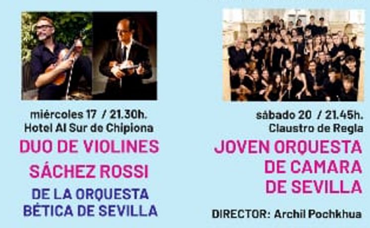 El Festival de Música Ciudad de Chipiona propone esta semana dos nuevas citas el miércoles y el domingo