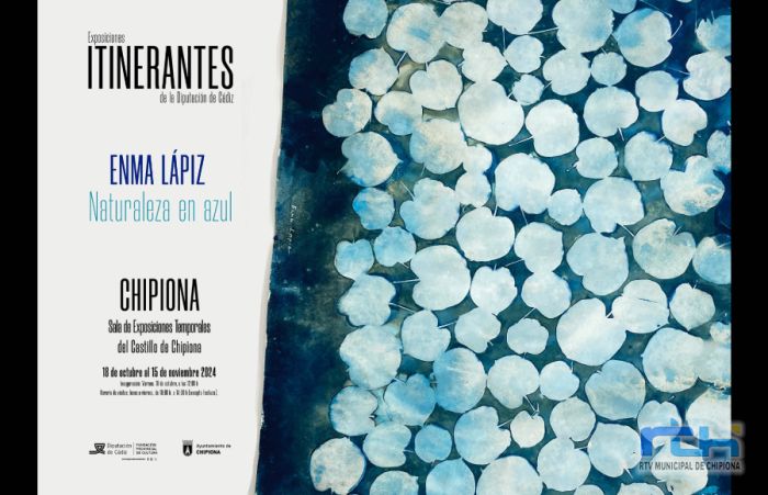 La exposición itinerante ‘Naturaleza en azul’ de Enma Lápiz llega el 18 de octubre a la sala de exposiciones del Castillo de Chipiona