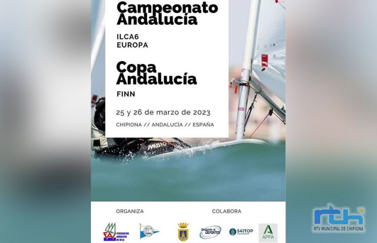 El campo de regatas de Chipiona escenario del Campeonato de Andalucía de Europa-ILCA 6 y la Copa de Andalucía de Finn
