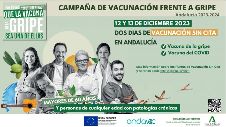 Jornada de vacunación sin cita contra la gripe y el covid mañana en el Centro de Salud de Chipiona