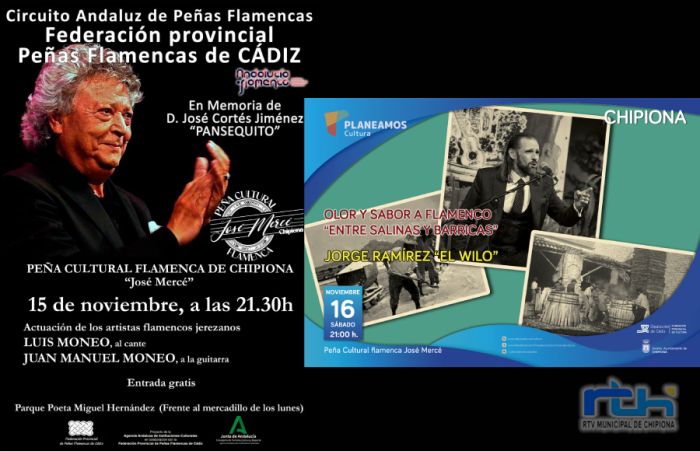 El cantaor Luis Moneo actúa esta noche en el festival flamenco con el que Chipiona conmemora el Día Internacional del Flamenco