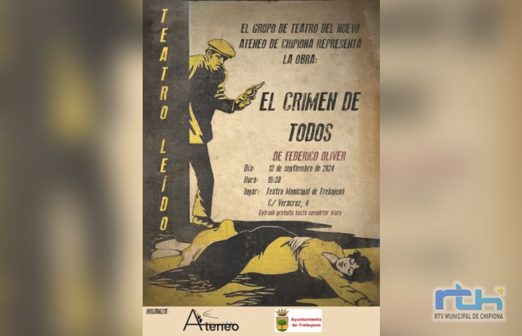 Nuevo Ateneo de Chipiona lleva ahora su obra leída ‘El crimen de todos’ al teatro municipal de Trebujena