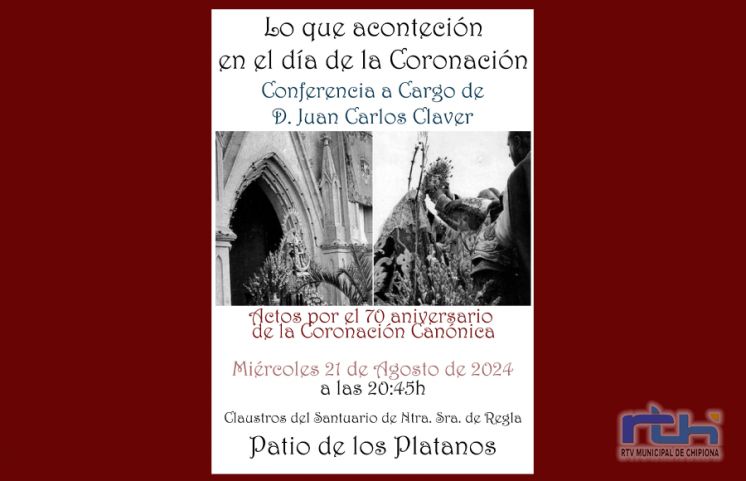 Juan Carlos Claver ofrece mañana una charla sobre el 70 aniversario de la Coronación Canónica de la Virgen de Regla