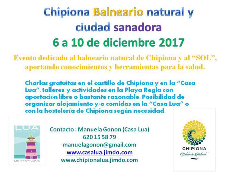 &#039;Chipiona balneario y ciudad sanadora’ ofrece actividades del 6 al 10 de diciembre