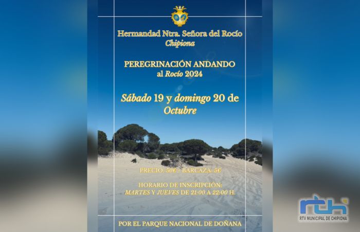 La Hermandad del Rocío de Chipiona prepara su peregrinación andando al Rocío para los próximos 19 y 20 de octubre