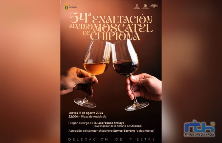 Chipiona se prepara para la exaltación al vino moscatel a cargo de Luis Franco que incluye un concierto de Samuel Serrano